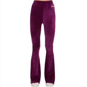FILA high waist flare velvet pants